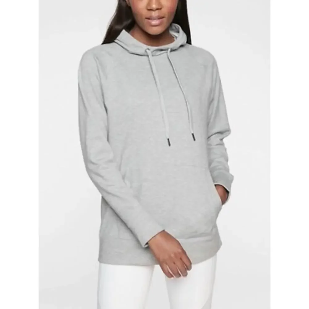 Athleta Grey Incline Hoodie Hooded Sweatshirt Small